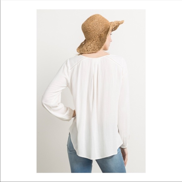 Mystree Printed tie front Blouse. - Picture 4 of 5